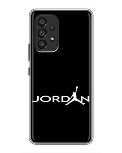 Чехол для Samsung Galaxy A53 (5G) с картинкой «Jordan White Logo»