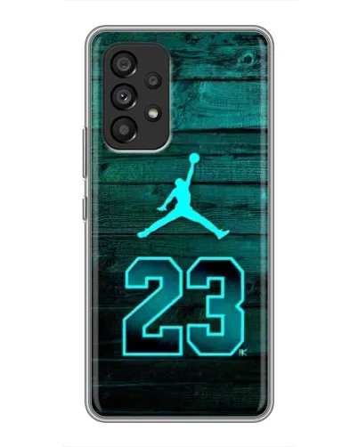 Чехол для Samsung Galaxy A53 (5G) с картинкой «Jordan Cyan 23»