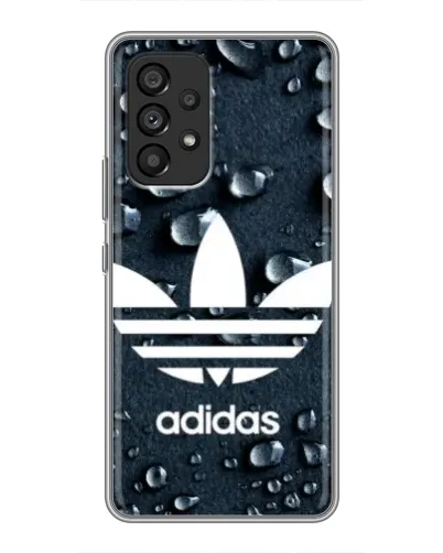 Чехол для Samsung Galaxy A53 (5G) с картинкой «Adidas Trefoil Blue»