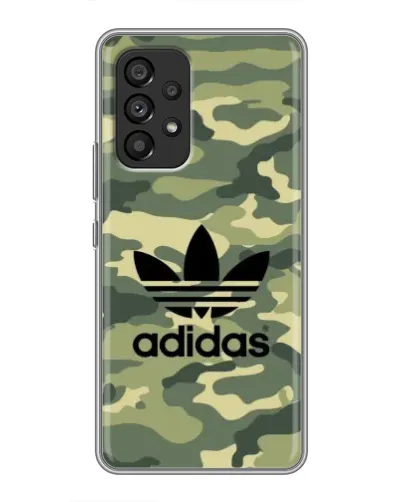 Чехол для Samsung Galaxy A53 (5G) с картинкой «Милитари стиль Adidas»