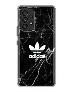 Чехол для Samsung Galaxy A53 (5G) с картинкой «Белый мрамор Adidas»