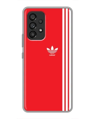 Чехол для Samsung Galaxy A53 (5G) с картинкой «Красный минимализм Adidas»