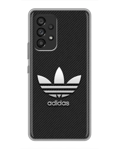 Чехол для Samsung Galaxy A53 (5G) с картинкой «Adidas Карбоновая текстура»