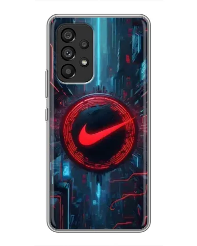 Чехол для Samsung Galaxy A53 (5G) с картинкой «Техногенный стиль Nike»