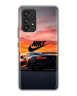 Чехол для Samsung Galaxy A53 (5G) с картинкой «Nike и суперкар»