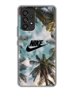 Чехол для Samsung Galaxy A53 (5G) с картинкой «Тропический принт Nike»