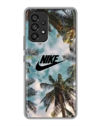 Чехол для Samsung Galaxy A53 (5G) с картинкой «Тропический принт Nike» Чехол для Samsung Galaxy A53 (5G) с картинкой «Тропический принт Nike»