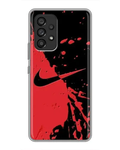 Чехол для Samsung Galaxy A53 (5G) с картинкой «Красные брызги Nike» Чехол для Samsung Galaxy A53 (5G) с картинкой «Красные брызги Nike»