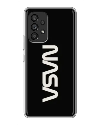 Чехол для Samsung Galaxy A53 (5G) с картинкой «NASA — вертикальный логотип»