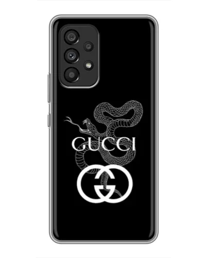 Чехол для Samsung Galaxy A53 (5G) с картинкой «Gucci — серебряная змея» Чехол для Samsung Galaxy A53 (5G) с картинкой «Gucci — серебряная змея»