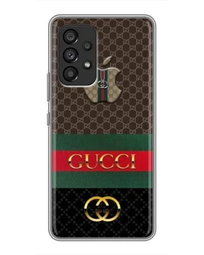 Чехол для Samsung Galaxy A53 (5G) с картинкой «Gucci — брендированный десерт» Чехол для Samsung Galaxy A53 (5G) с картинкой «Gucci — брендированный десерт»