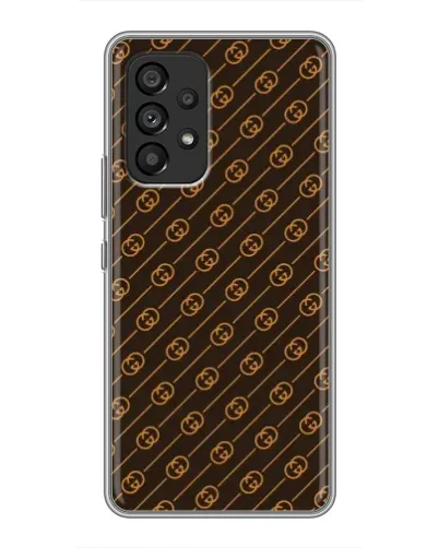 Чехол для Samsung Galaxy A53 (5G) с картинкой «Gucci — золотые диагонали» Чехол для Samsung Galaxy A53 (5G) с картинкой «Gucci — золотые диагонали»