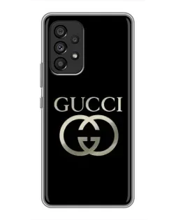 Чохол для Samsung Galaxy A53 (5G) з картинкою «Gucci — золото на чорному» Чохол для Samsung Galaxy A53 (5G) з картинкою «Gucci — золото на чорному»