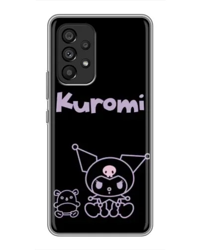 Чехол для Samsung Galaxy A53 (5G) с картинкой «Kuromi — черный минимализм»