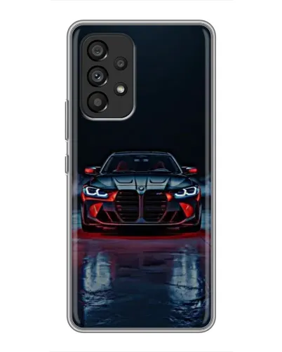 Чехол для Samsung Galaxy A53 (5G) с картинкой «BMW на мокрой дороге»
