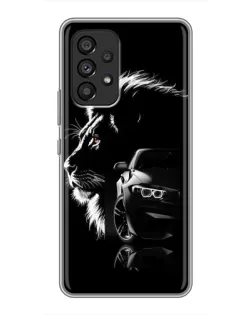 Чехол для Samsung Galaxy A53 (5G) с картинкой «BMW и лев»