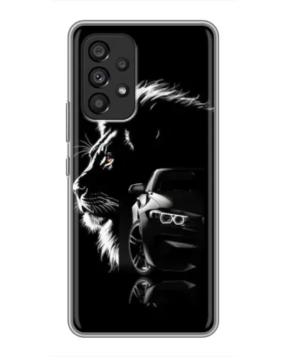 Чехол для Samsung Galaxy A53 (5G) с картинкой «BMW и лев»