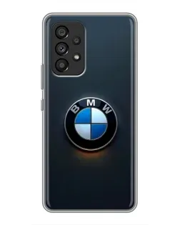 Чехол для Samsung Galaxy A53 (5G) с картинкой «Логотип BMW — минимализм»