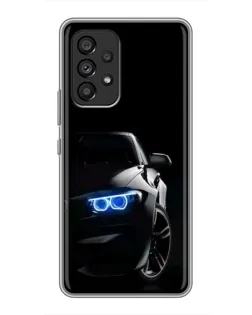 Чехол для Samsung Galaxy A53 (5G) с картинкой «BMW — ночной взгляд»
