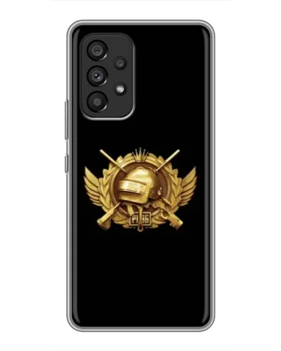 Чехол для Samsung Galaxy A53 (5G) с картинкой «PUBG — оранжевый градиент»