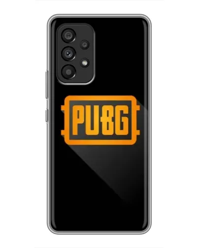 Чехол для Samsung Galaxy A53 (5G) с картинкой «PUBG — рамка лого»