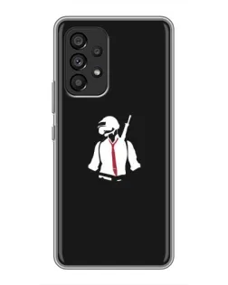 Чехол для Samsung Galaxy A53 (5G) с картинкой «PUBG — силуэт воина»