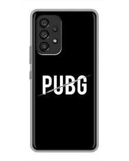 Чехол для Samsung Galaxy A53 (5G) с картинкой «PUBG — белый логотип»