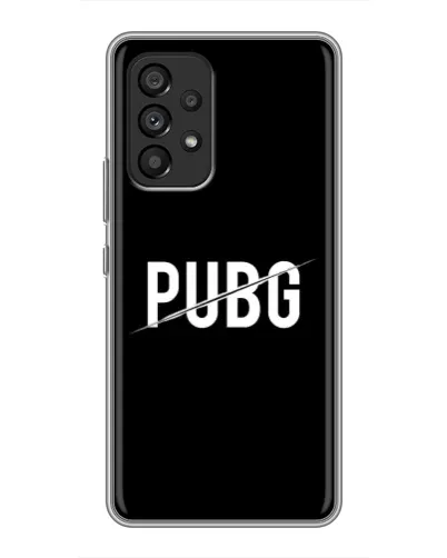 Чехол для Samsung Galaxy A53 (5G) с картинкой «PUBG — белый логотип»