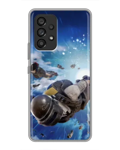 Чехол для Samsung Galaxy A53 (5G) с картинкой «Десант PUBG — прыжок»