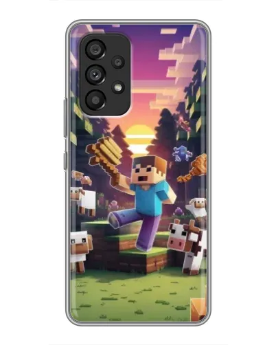 Чехол для Samsung Galaxy A53 (5G) с картинкой «Стив на ферме» Чехол для Samsung Galaxy A53 (5G) с картинкой «Стив на ферме»