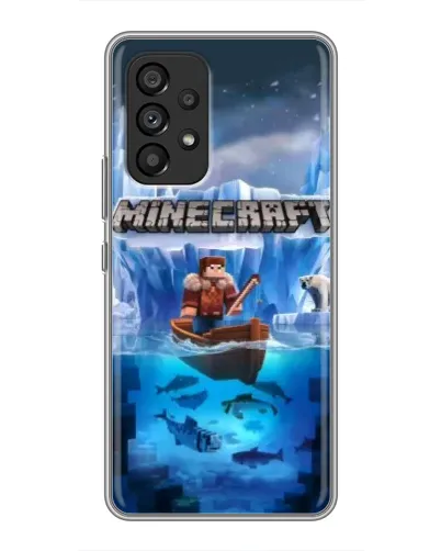 Чехол для Samsung Galaxy A53 (5G) с картинкой «Minecraft ледяной мир» Чехол для Samsung Galaxy A53 (5G) с картинкой «Minecraft ледяной мир»