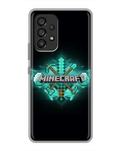 Чехол для Samsung Galaxy A53 (5G) с картинкой «Minecraft Diamond лого» Чехол для Samsung Galaxy A53 (5G) с картинкой «Minecraft Diamond лого»