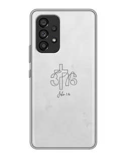 Чехол для Samsung Galaxy A53 (5G) с картинкой «Иоанна 3:16 Крест» Чехол для Samsung Galaxy A53 (5G) с картинкой «Иоанна 3:16 Крест»