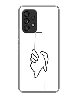 Чехол для Samsung Galaxy A53 (5G) с картинкой «Рука держит» Чехол для Samsung Galaxy A53 (5G) с картинкой «Рука держит»