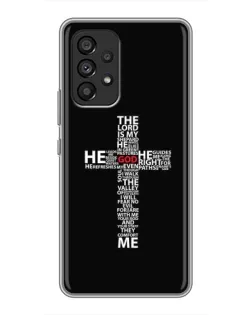 Чехол для Samsung Galaxy A53 (5G) с картинкой «Текстовый крест»