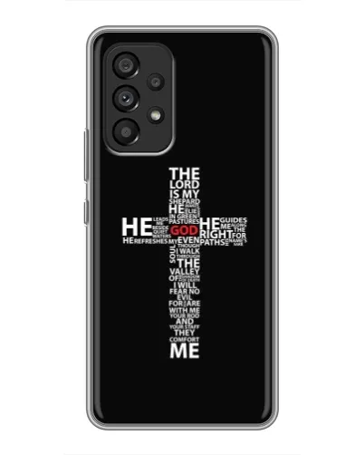 Чехол для Samsung Galaxy A53 (5G) с картинкой «Текстовый крест» Чехол для Samsung Galaxy A53 (5G) с картинкой «Текстовый крест»