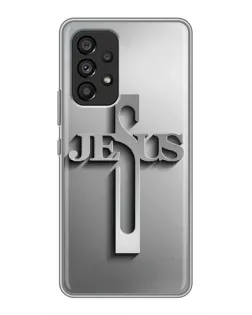 Чехол для Samsung Galaxy A53 (5G) с картинкой «Металлический крест Jesus»