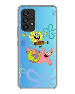 Чехол для Samsung Galaxy A53 (5G) с картинкой «Спанч Боб и Патрик»