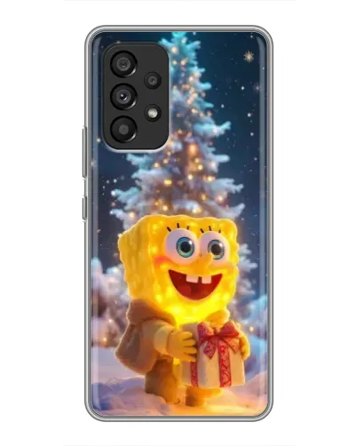 Чехол для Samsung Galaxy A53 (5G) с картинкой «Рождественский Спанч Боб» Чехол для Samsung Galaxy A53 (5G) с картинкой «Рождественский Спанч Боб»