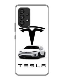Чехол для Samsung Galaxy A53 (5G) с картинкой «Tesla White Style»