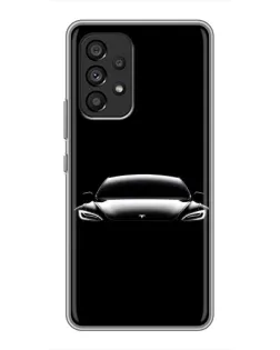 Чехол для Samsung Galaxy A53 (5G) с картинкой «Фары Tesla Night»