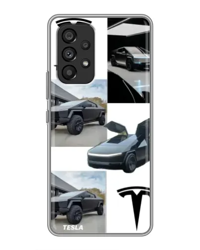 Чехол для Samsung Galaxy A53 (5G) с картинкой «Коллаж Cybertruck Tesla» Чехол для Samsung Galaxy A53 (5G) с картинкой «Коллаж Cybertruck Tesla»