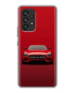 Чехол для Samsung Galaxy A53 (5G) с картинкой «Красный Mercedes AMG»