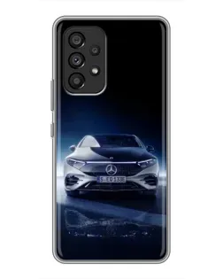 Чехол для Samsung Galaxy A53 (5G) с картинкой «Ночной Mercedes EQ»