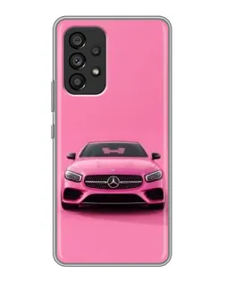 Чехол для Samsung Galaxy A53 (5G) с картинкой «Розовый Mercedes AMG»
