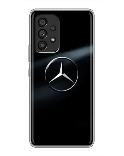 Чехол для Samsung Galaxy A53 (5G) с картинкой «Mercedes на металле»