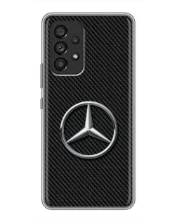 Чехол для Samsung Galaxy A53 (5G) с картинкой «Карбоновый Mercedes стиль»