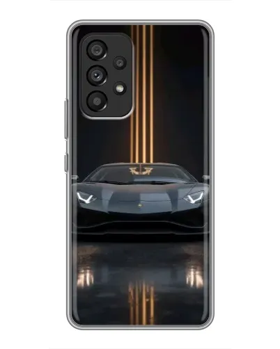 Чохол для Samsung Galaxy A53 (5G) з картинкою «Lamborghini золоті лінії»