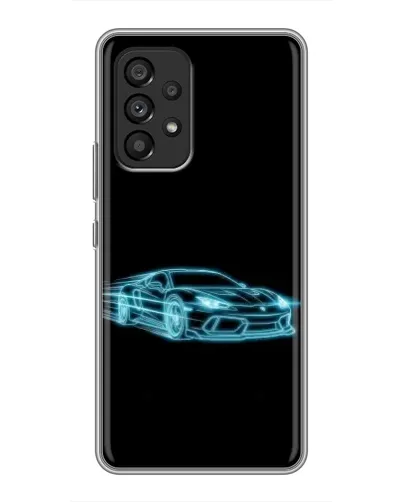 Чохол для Samsung Galaxy A53 (5G) з картинкою «Неоновий контур Lamborghini»