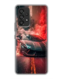 Чохол для Samsung Galaxy A53 (5G) з картинкою «Lamborghini червоний дим»